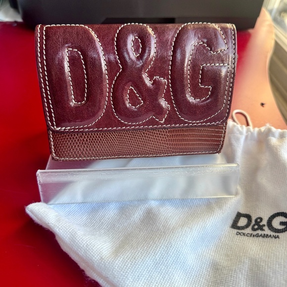 Dolce & Gabbana Monogram Brown Wallet with Dustbag Like New - Picture 1 of 10
